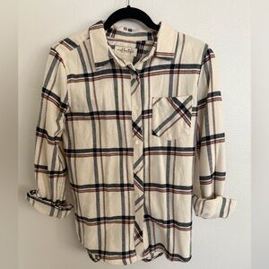 Plaid Button-Up Shirt